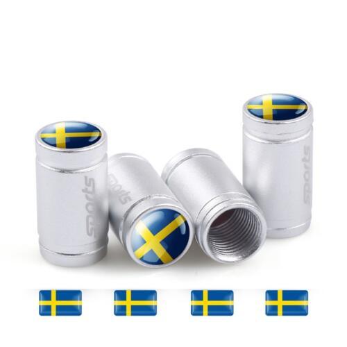 Däckdekaler med Svenska Flaggan (8st)