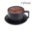 Black coffee cup