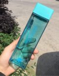 A transparent blue