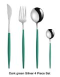 Dark green Silver