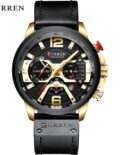gold black watch