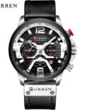 silver black watch