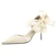 7 cm heels beige